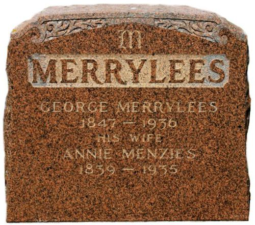 Annie Menzies Gravestone