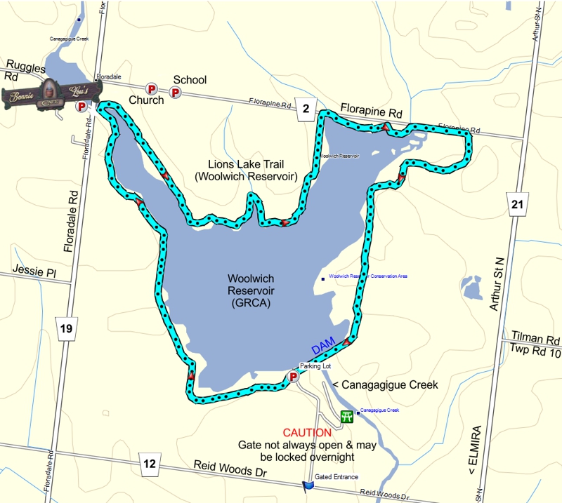 Lions Trail Map