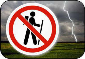 Lightning Stop Hiking